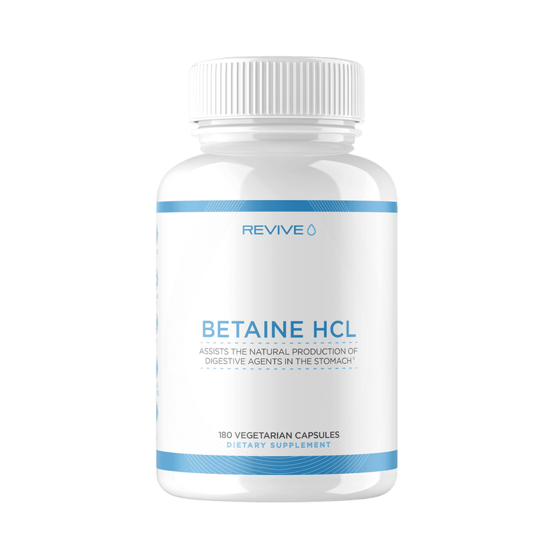 Revive MD Betaine HCL 180 Caps - Health & Wellbeing at MySupplementShop by Revive MD