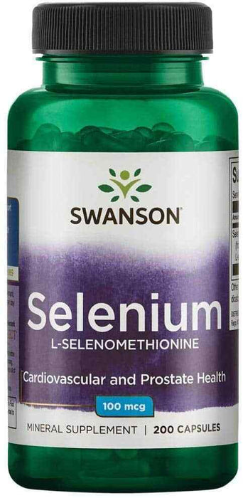 Swanson Selenium, 100mcg - 200 caps - Vitamins & Minerals at MySupplementShop by Swanson