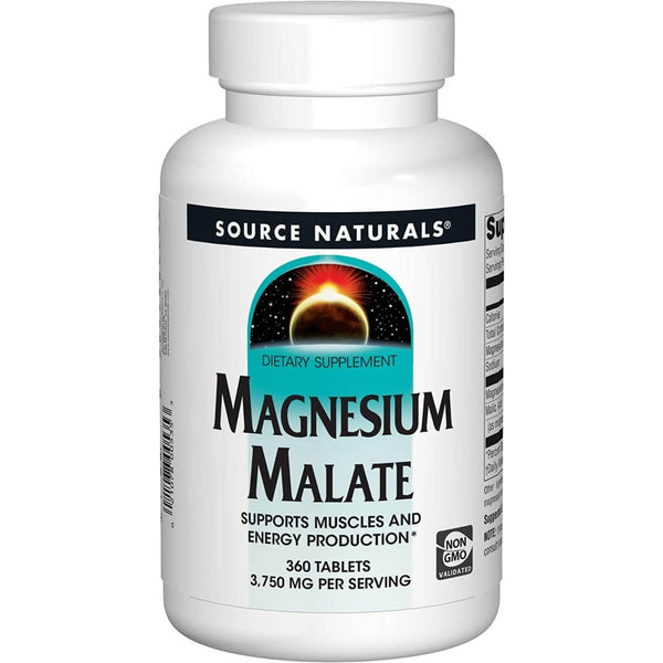 Source Naturals Magnesium Malate 1250mg 360 Tablets | Premium Supplements at MYSUPPLEMENTSHOP