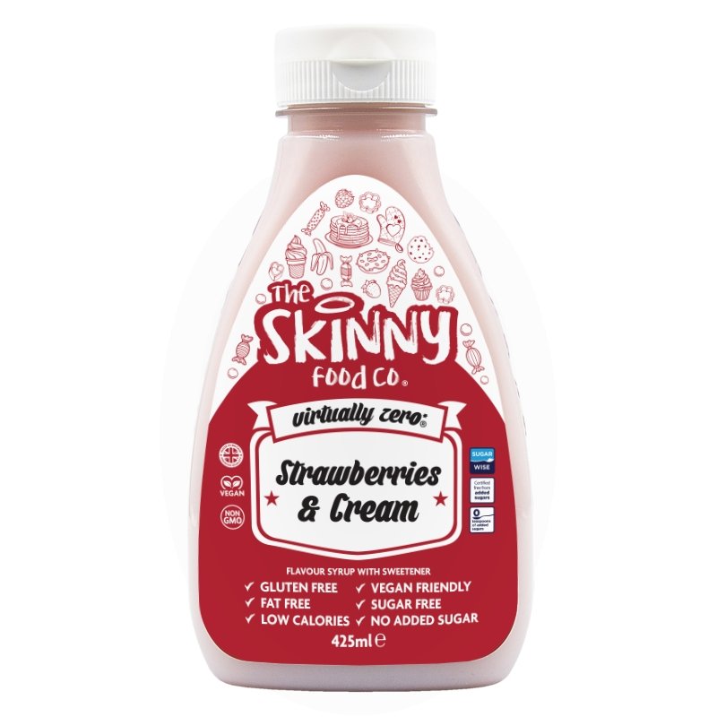 The Skinny Food Co Skinny Syrup 425ml Strawberries & Cream