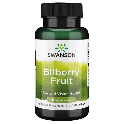 Swanson Bilberry Fruit 470 mg 100 Capsules - Supplements at MySupplementShop by Swanson