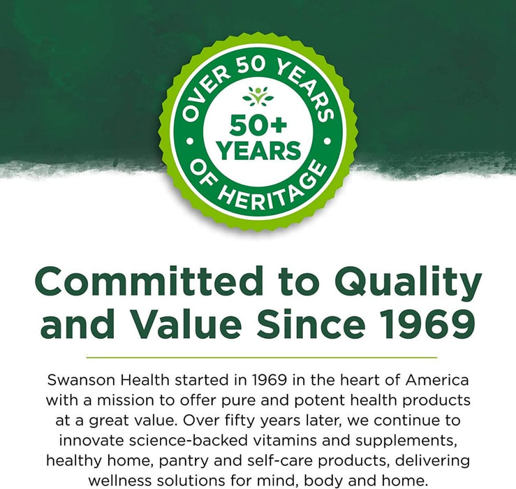 Swanson Acetyl L-Carnitine 500 mg 240 Veg Capsules | Premium Supplements at MYSUPPLEMENTSHOP