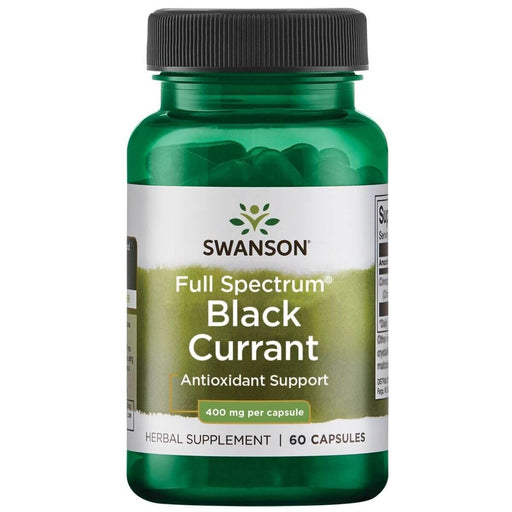 Swanson Full Spectrum Black Currant 400 mg 60 Capsules | Premium Supplements at MYSUPPLEMENTSHOP.co.uk