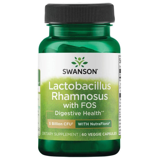 Swanson Lactobacillus Rhamnosus with FOS 5 Billion CFU 60 Vegetarian Capsules at MySupplementShop.co.uk