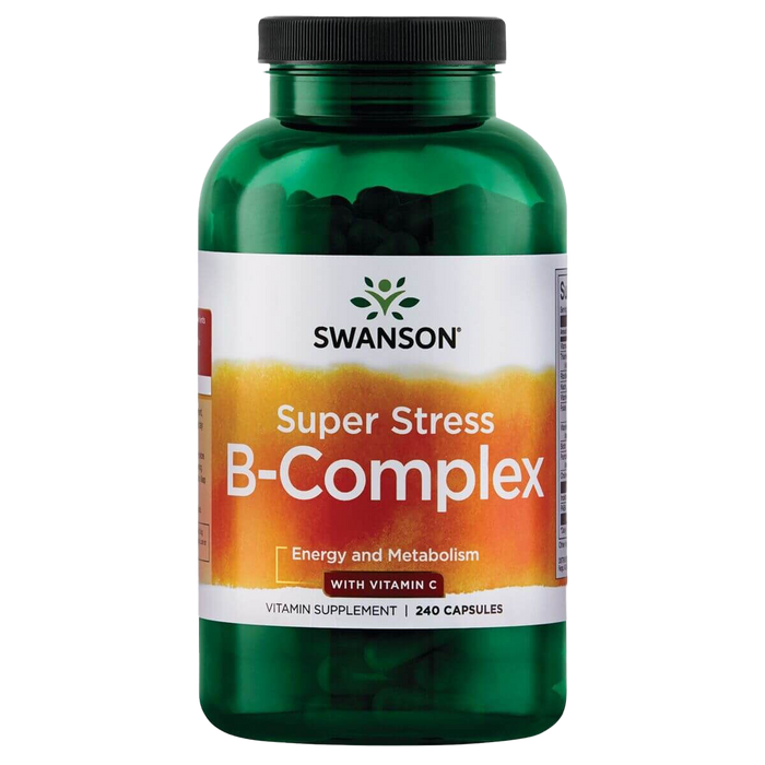 Swanson Super Stress B-Complex with Vitamin C 240 Capsules