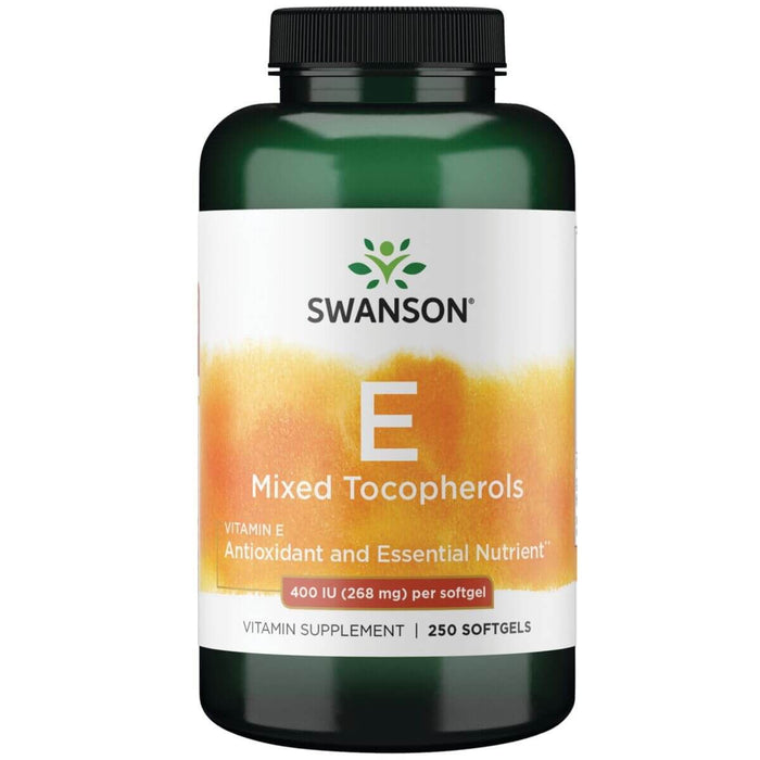 Swanson Vitamin E Mixed Tocopherols 400iu 250 Softgels - Skin Care at MySupplementShop by Swanson