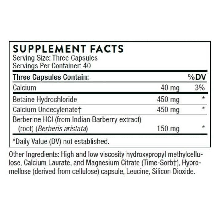 Thorne Research Undecyn 120 Capsules | Premium Supplements at MYSUPPLEMENTSHOP