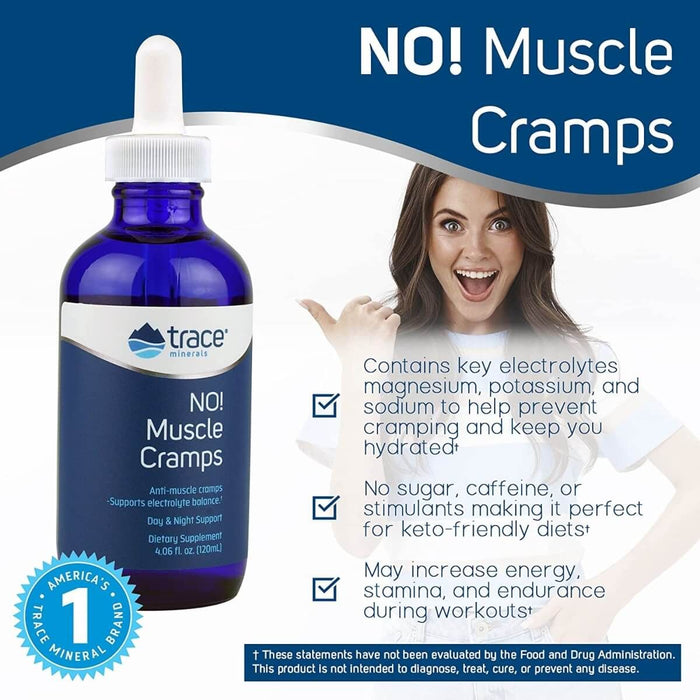 Trace Minerals Liquid NO! Muscle Cramps 4 oz | Premium Supplements at MYSUPPLEMENTSHOP