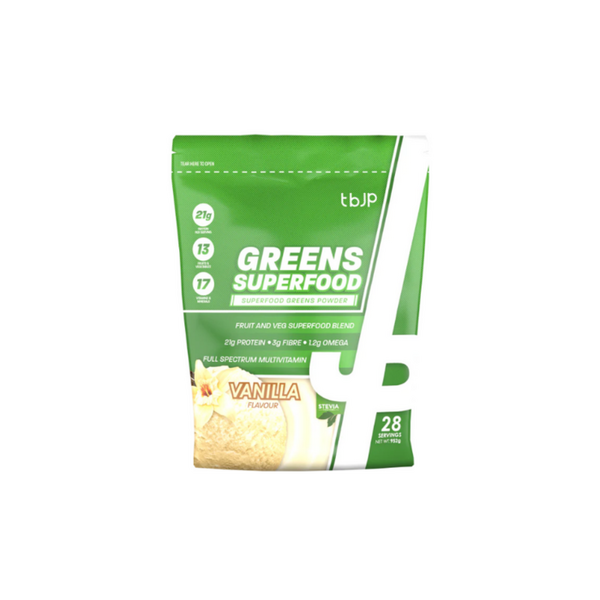 Trained by JP SuperFood Greens 952g Vanilla | Premium Sports Nutrition at MYSUPPLEMENTSHOP.co.uk