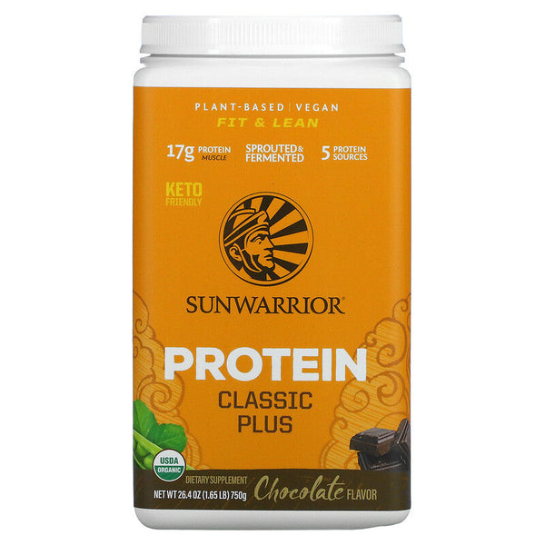 Sunwarrior Classic Plus - Chocolate 750g | High-Quality Health Foods | MySupplementShop.co.uk