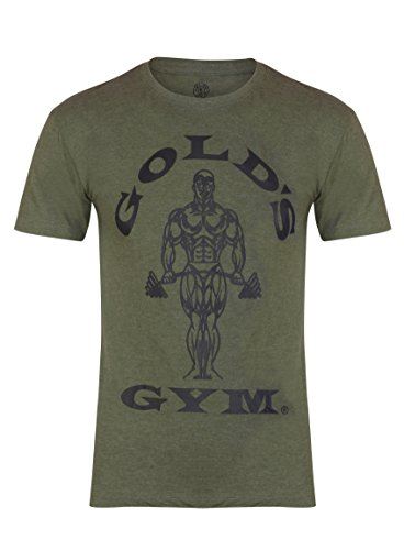 Golds Gym T-Shirt Muscle Joe S Army Green | High-Quality Sports Nutrition | MySupplementShop.co.uk