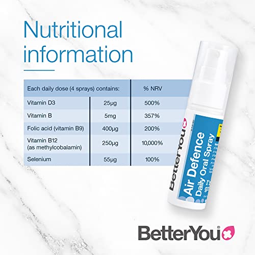 BetterYou Air Defence Oral Spray 25ml | High-Quality Health Foods | MySupplementShop.co.uk