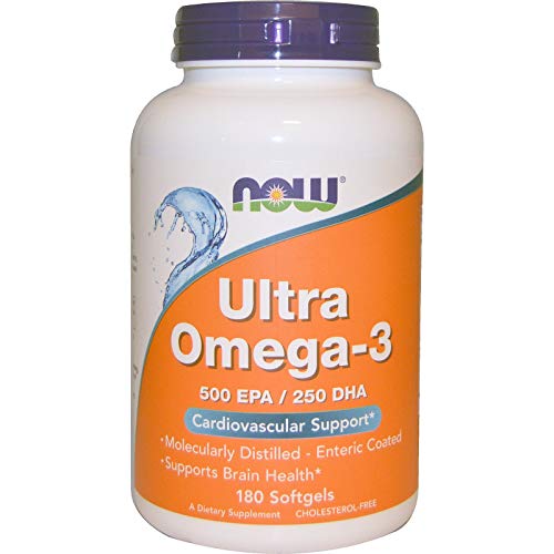 Ultra Omega-3 500 EPA/250 DHA 180 Softgels from NOW Foods (Multi-Pack) - Default Title - Omegas, EFAs, CLA, Oils at MySupplementShop by NOW