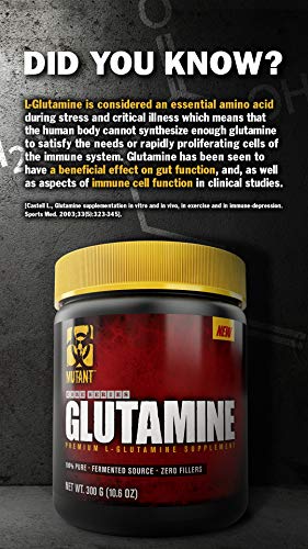 Mutant Core L-Glutamine 300g | High-Quality L-Glutamine, Glutamine | MySupplementShop.co.uk