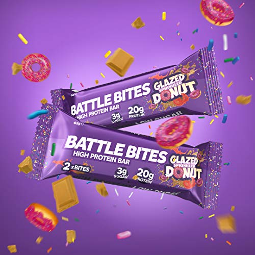 Battle Snacks Battle Bites 12x62g Sprinkled Donut | High-Quality Sports Nutrition | MySupplementShop.co.uk