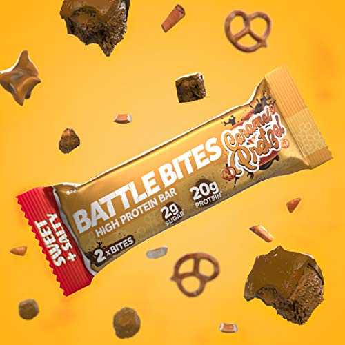 Battle Snacks Battle Bites 12x60g Caramel Pretzel | High-Quality Sports Nutrition | MySupplementShop.co.uk