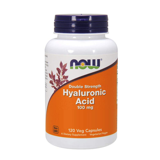 NOW Foods Hyaluronic Acid, 100mg Double Strength - 120 vcaps - Joint Support at MySupplementShop by NOW Foods