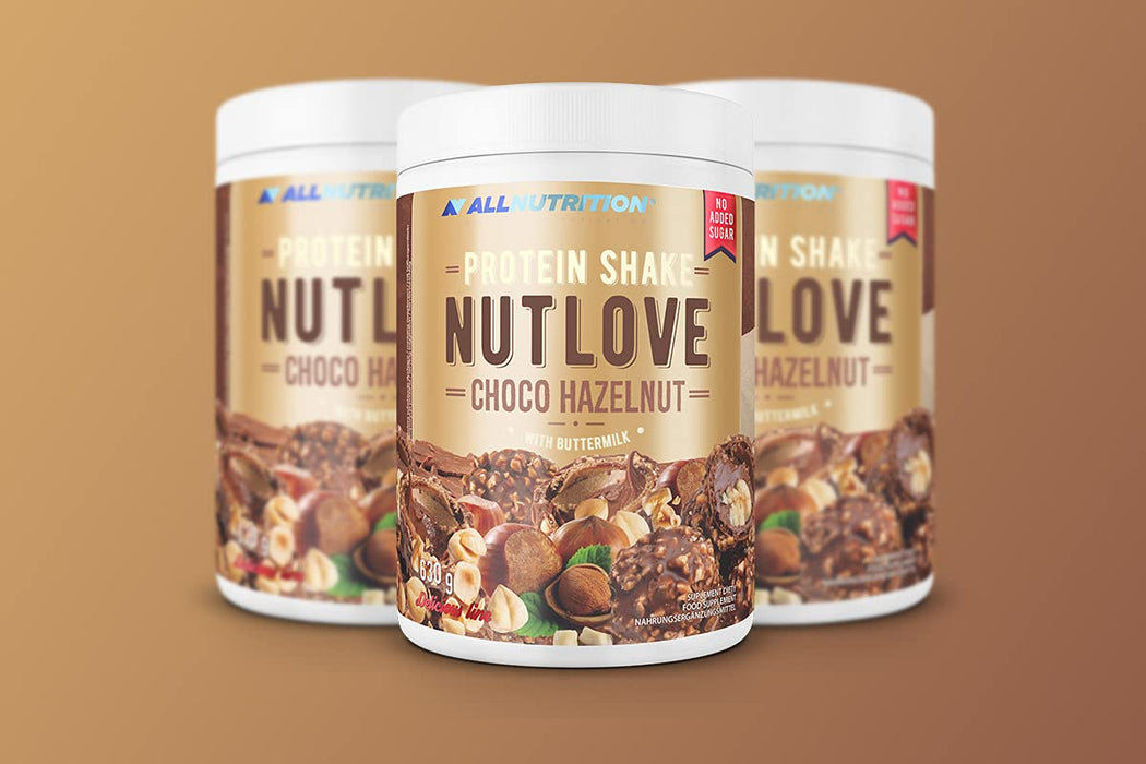 Allnutrition Nutlove Protein Shake, Choco Hazelnut - 630 grams | High-Quality Protein | MySupplementShop.co.uk