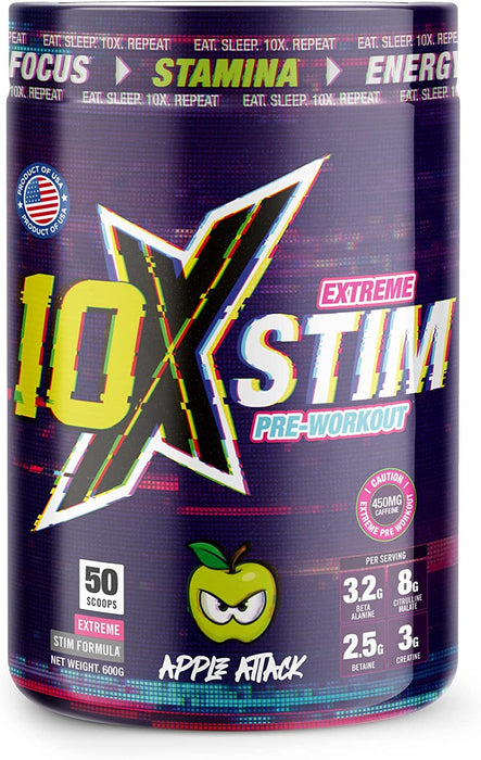 10X Athletic STIM 600g | High-Quality Health & Personal Care | MySupplementShop.co.uk