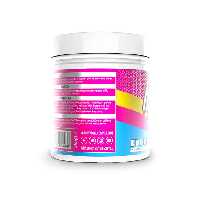 Naughty Boy Energy 390g Candy Bubblegum | High-Quality Supplements | MySupplementShop.co.uk