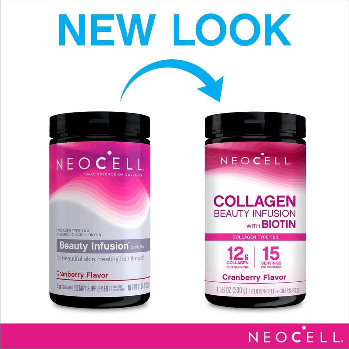 NeoCell Beauty Infusion, Cranberry Cocktail - 330g | High-Quality Joint Support | MySupplementShop.co.uk