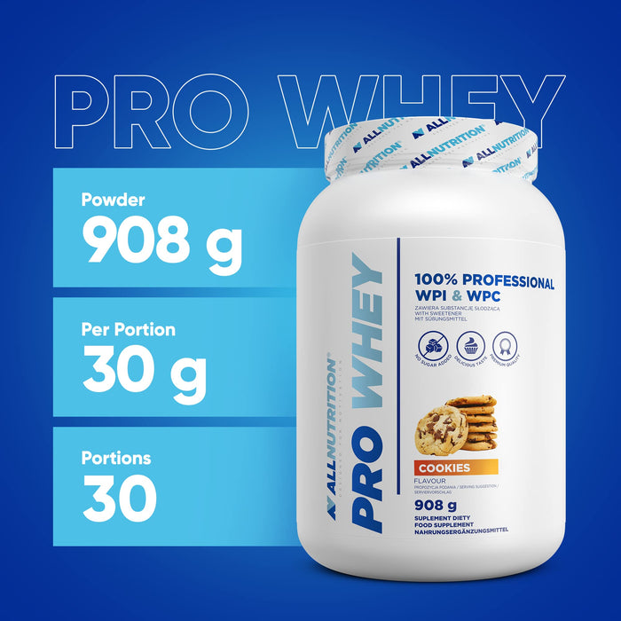 Allnutrition Pro Whey, Cookies - 908 grams | High-Quality Protein | MySupplementShop.co.uk