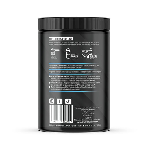 Efectiv Nutrition Performance Hydration 600g Strawberry Kiwi | High-Quality Energy Drinks | MySupplementShop.co.uk