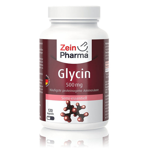 Zein Pharma L-Glycine, 500mg - 120 caps | High-Quality Combination Multivitamins & Minerals | MySupplementShop.co.uk