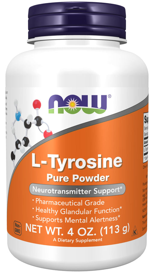 NOW Foods L-Tyrosine, Powder - 113g | High-Quality Diet Shakes | MySupplementShop.co.uk