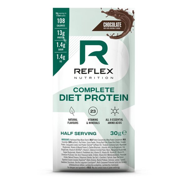 Reflex Nutrition Complete Diet Protein, Strawberry & Raspberry - 30g (1 serving) - Default Title - Protein at MySupplementShop by Reflex Nutrition