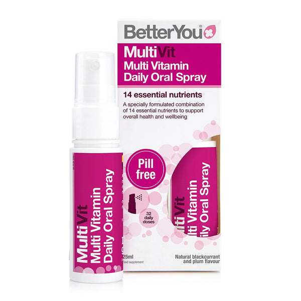 BetterYou MultiVitamin Daily Oral Spray 25ml | High-Quality Vitamins & Supplements | MySupplementShop.co.uk