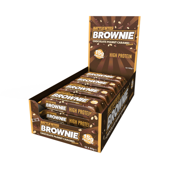 Battle Snacks Bites Brownie 12x60g Chocolate Peanut Caramel | High-Quality Health Foods | MySupplementShop.co.uk