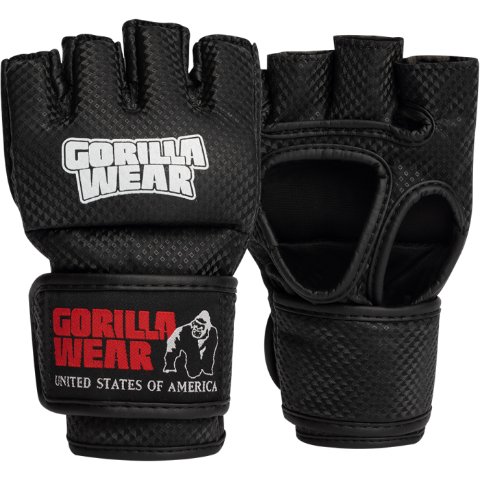 Gorilla Wear Berea MMA Gloves (Without Thumb) - Black/White - L/XL - MMA Gloves at MySupplementShop by Gorilla Wear