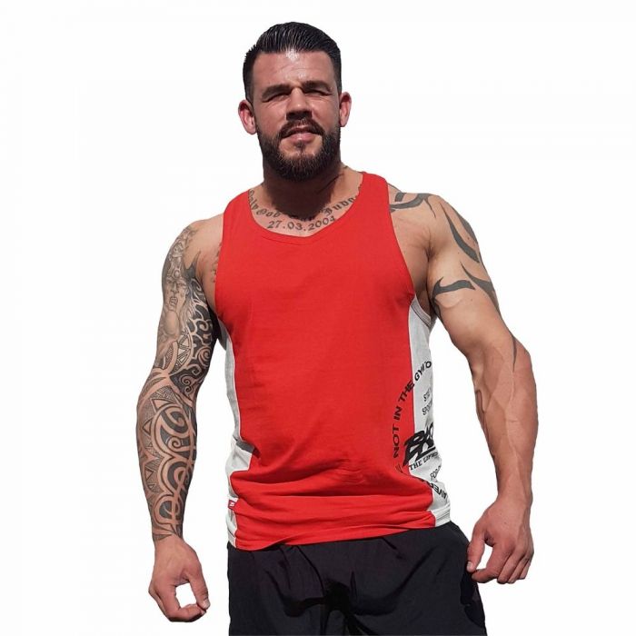 Brachial Tank Top Squat - Red/Grey - Small - Tank Top at MySupplementShop by Brachial The Lifestyle Company