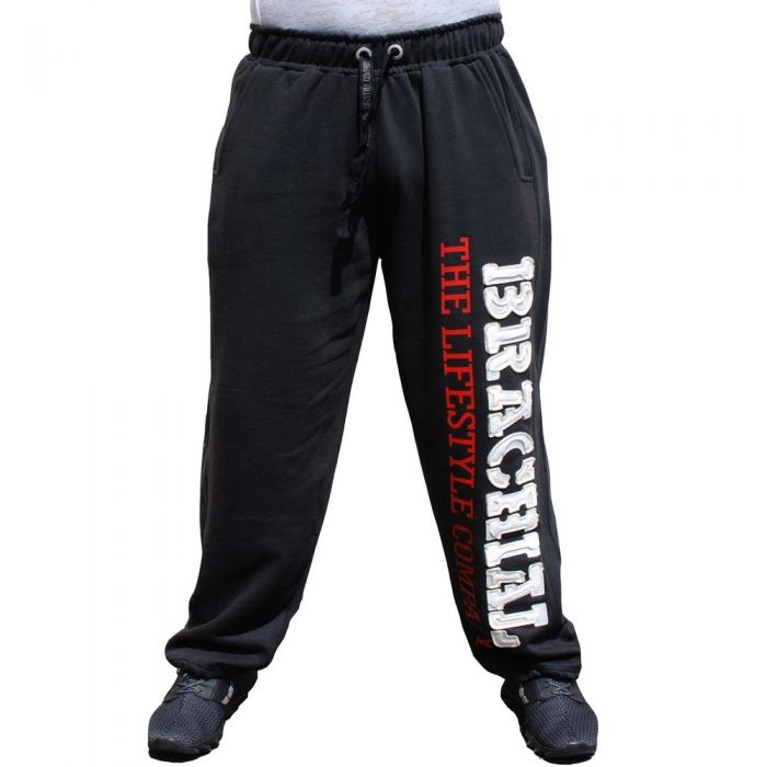 Brachial Tracksuit Trousers Gym - Black/White - Small - Tracksuit Trousers at MySupplementShop by Brachial The Lifestyle Company