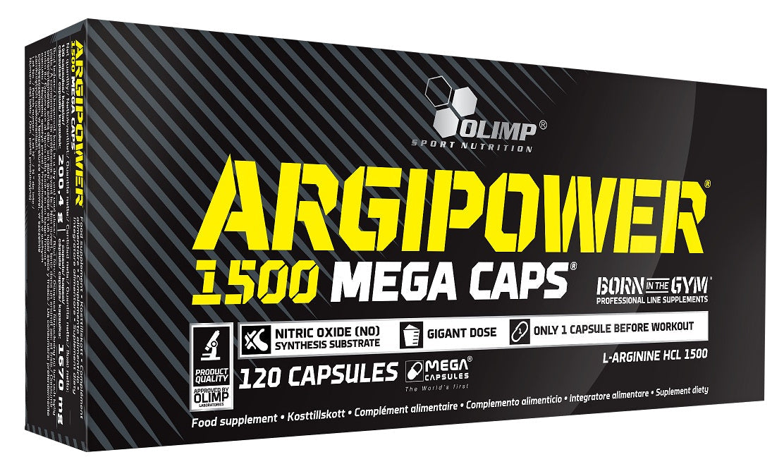 Olimp Nutrition Argi Power 1500, Mega Caps - 120 caps - Amino Acids and BCAAs at MySupplementShop by Olimp Nutrition