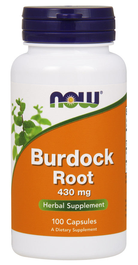 NOW Foods Burdock Root, 430mg - 100 capsules | High-Quality Health and Wellbeing | MySupplementShop.co.uk