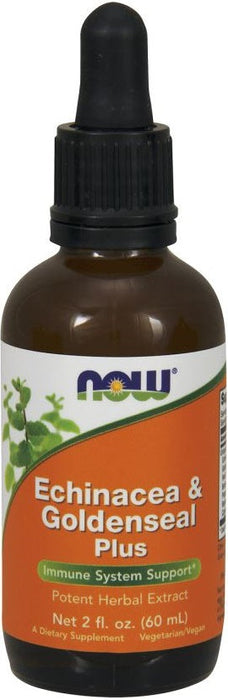 NOW Foods Echinacea & Goldenseal Plus - 60 ml. - Health and Wellbeing at MySupplementShop by NOW Foods