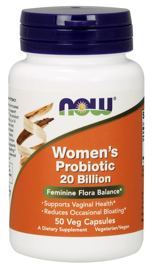 NOW Foods Women's Probiotic 20 Billion - 50 vcaps - Health and Wellbeing at MySupplementShop by NOW Foods