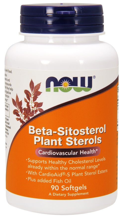 NOW Foods Beta-Sitosterol Plant Sterols - 90 softgels - Health and Wellbeing at MySupplementShop by NOW Foods