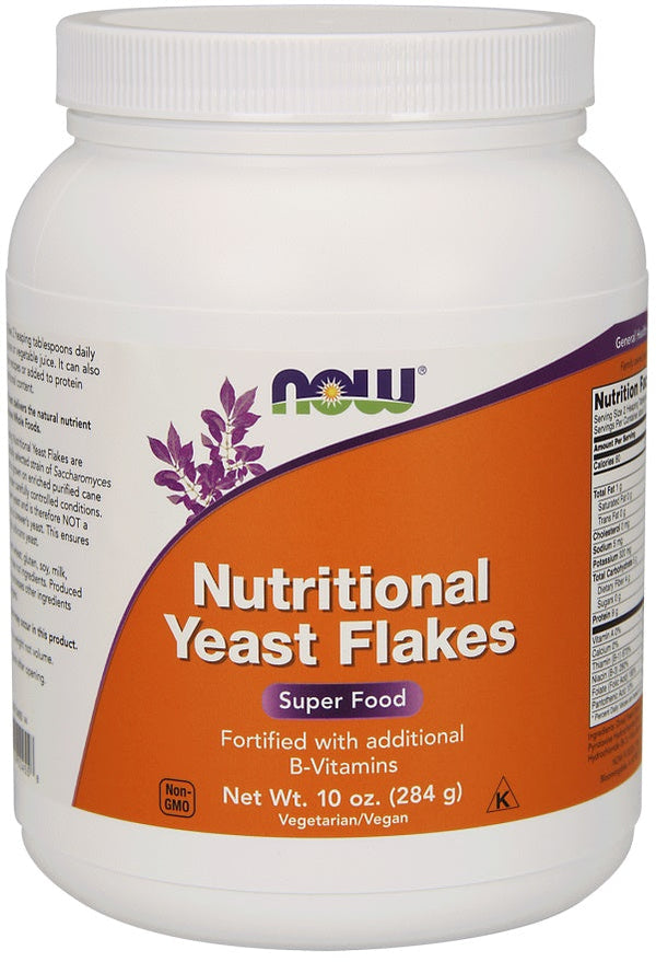 NOW Foods Nutritional Yeast Flakes - 284g | High-Quality Vitamins, Minerals & Supplements | MySupplementShop.co.uk