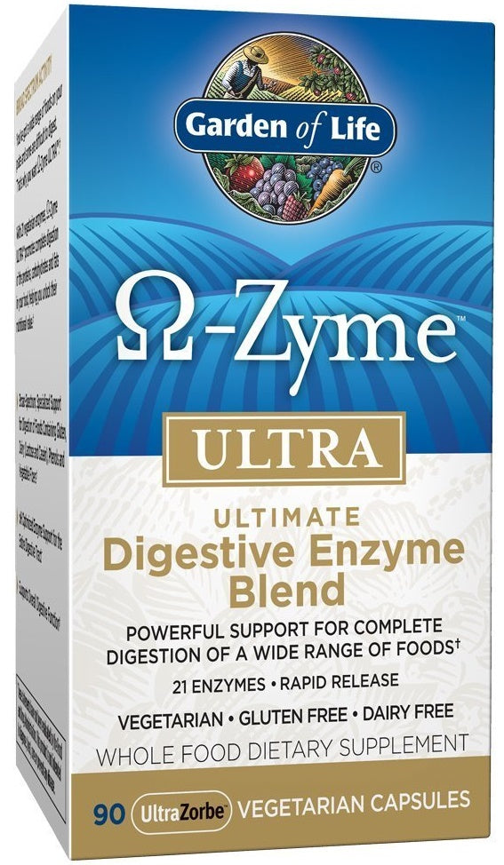 Garden of Life Omega Zyme Ultra - 90 vcaps | High-Quality Health and Wellbeing | MySupplementShop.co.uk