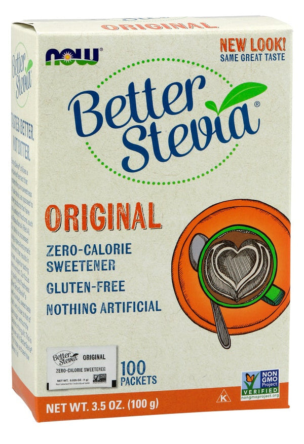 NOW Foods Better Stevia Packets, Original - 100 packets | High-Quality Health Foods | MySupplementShop.co.uk