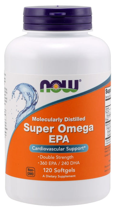 NOW Foods Super Omega EPA Molecularly Distilled - 120 softgels - Omegas, EFAs, CLA, Oils at MySupplementShop by NOW Foods