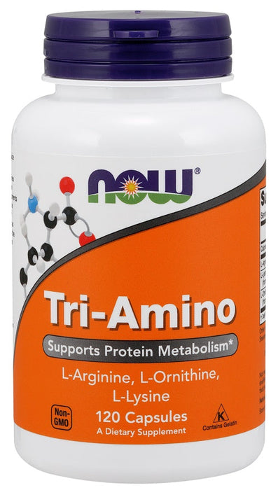 NOW Foods Tri-Amino - 120 caps - Amino Acids and BCAAs at MySupplementShop by NOW Foods