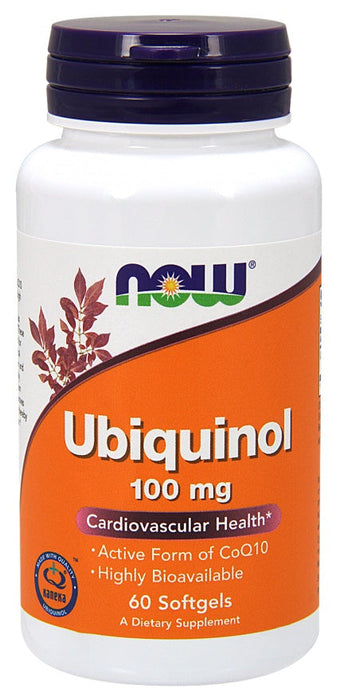 NOW Foods Ubiquinol, 100mg - 60 softgels - Health and Wellbeing at MySupplementShop by NOW Foods