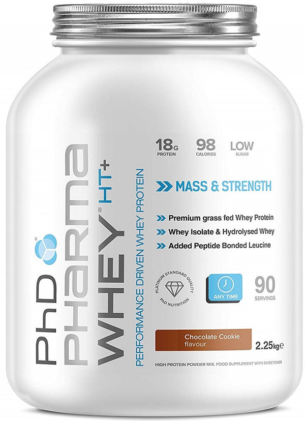 PhD Pharma Whey HT+, Strawberry Creme - 2250 grams | High-Quality Protein | MySupplementShop.co.uk