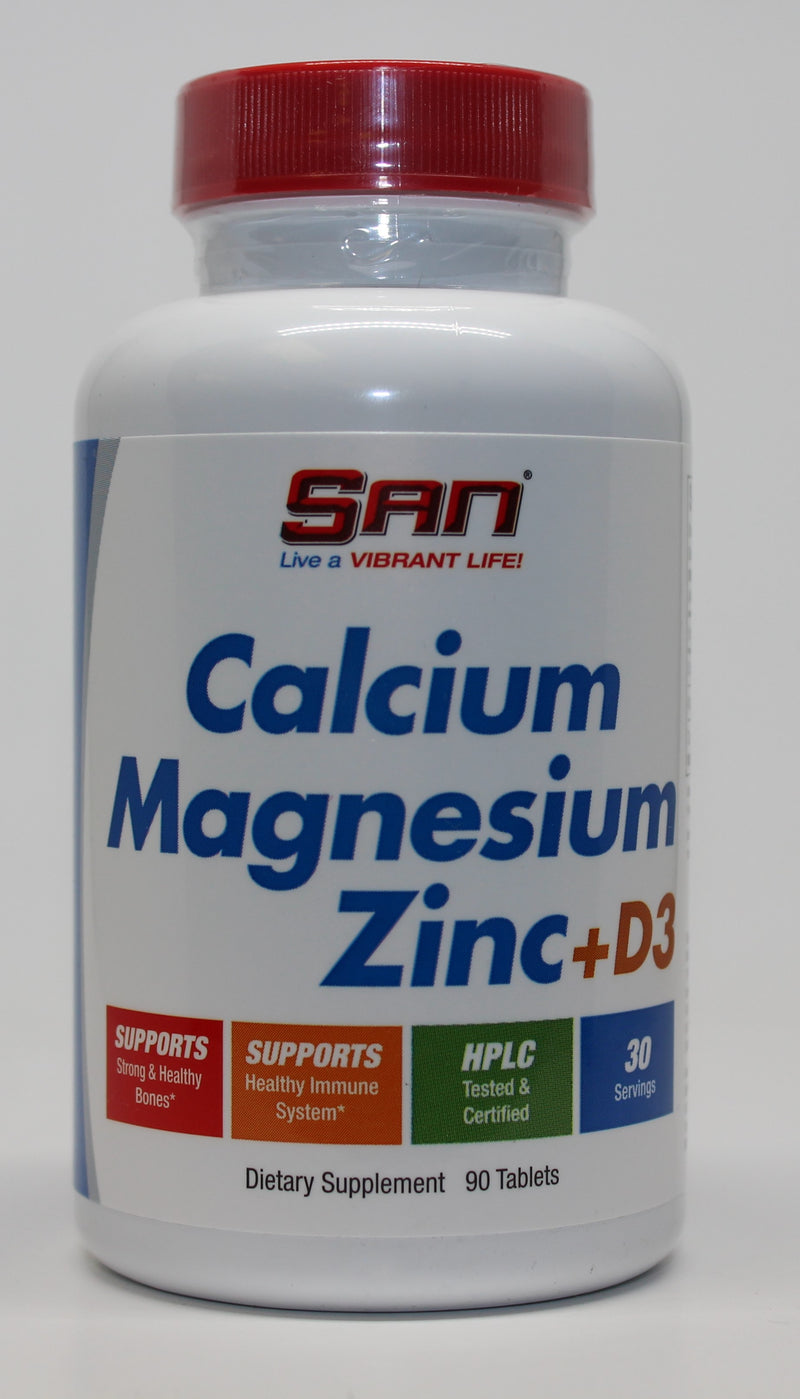 SAN Calcium Magnesium Zinc + D3 - 90 tablets | High-Quality Vitamins & Minerals | MySupplementShop.co.uk