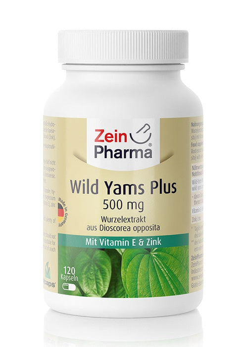 Zein Pharma Wild Yams Plus, 500mg - 120 caps - Health and Wellbeing at MySupplementShop by Zein Pharma