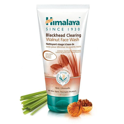 Himalaya Blackhead Clearing Walnut Face Wash - 150 ml. | High-Quality Gels & Foams | MySupplementShop.co.uk